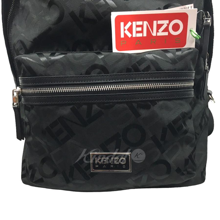 ケンゾー バイ ニゴ KENZO by NIGO 24SS BACKPACK ロゴ バックパック ブラック｜kindal｜03