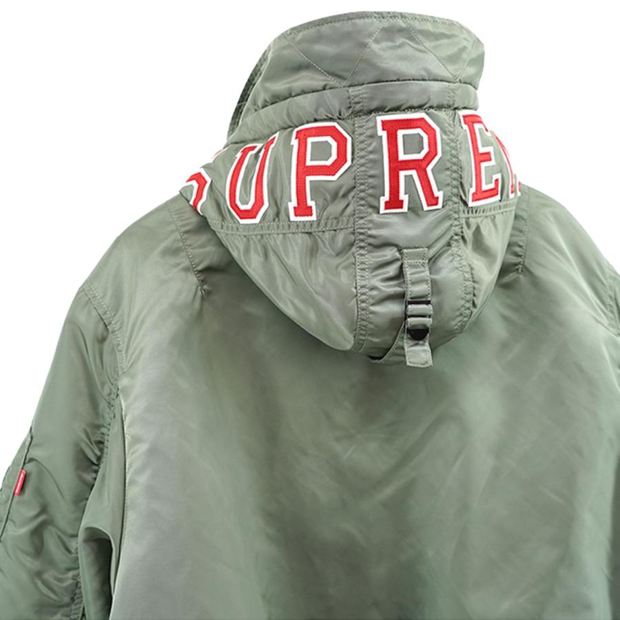 Supreme 【値下げ】Supreme 21AW Hooded MA-1 フード ロゴ エム 
