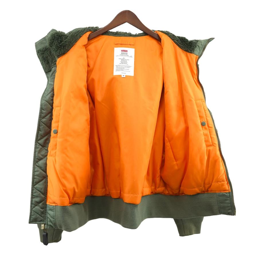 Supreme 【値下げ】Supreme 21AW Hooded MA-1 フード ロゴ エム 