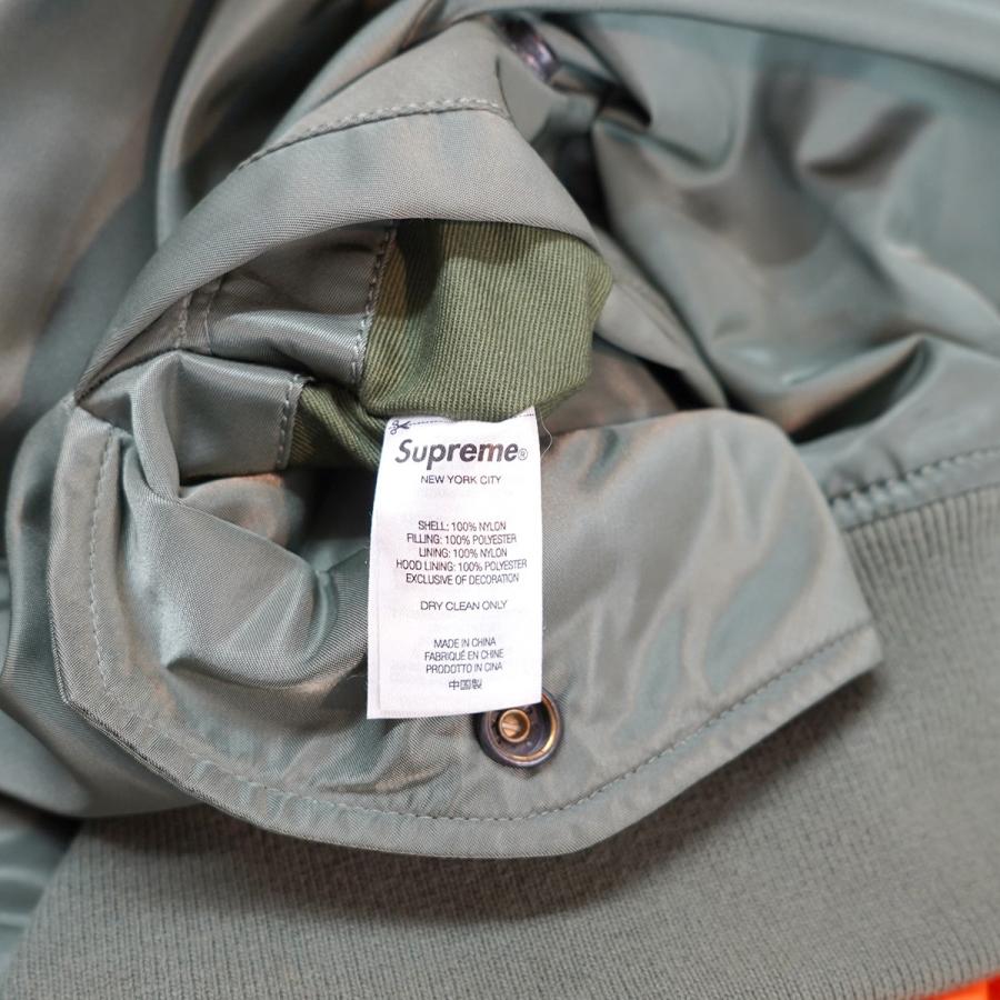 Supreme 【値下げ】Supreme 21AW Hooded MA-1 フード ロゴ エム 