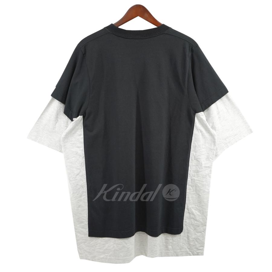 バレンシアガ BALENCIAGA 20AW ダブルレイヤードッキングTシャツ ブラック サイズ：XXS(オーバーサイズ)｜kindal｜02