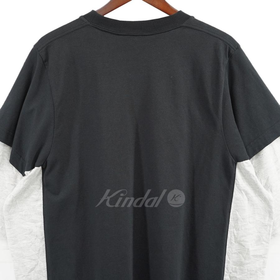 バレンシアガ BALENCIAGA 20AW ダブルレイヤードッキングTシャツ ブラック サイズ：XXS(オーバーサイズ)｜kindal｜04