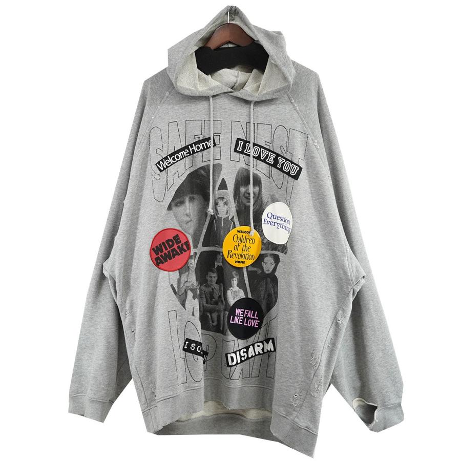 RAF SIMONS 【値下げ】RAF 21SS DESTROYED OVERSIZED HOODIE RAF SIMONS 【値下げ】RAF 21SS DESTROYED OVERSIZED HOODIE