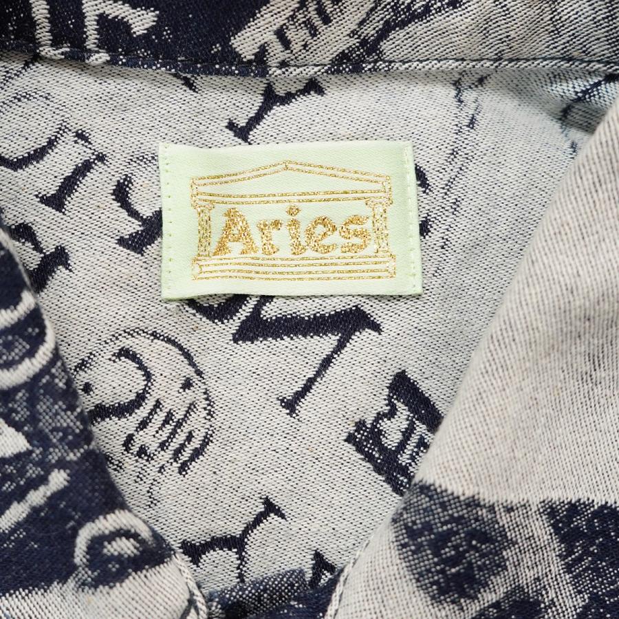 Aries キャラクター柄 デニムジャケット セットアップ Mサイズ Aries キャラクター柄 デニムジャケットサイズM