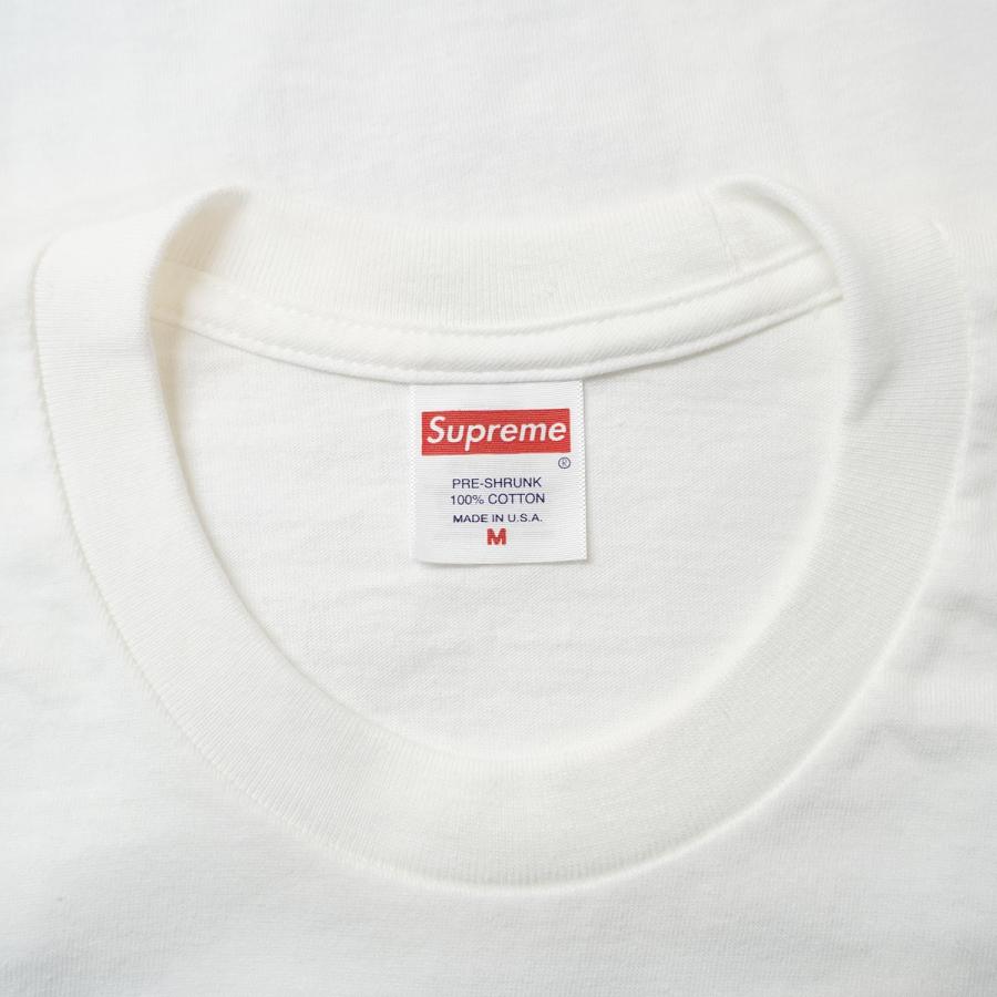 supreme ホワイトシャツ　サイズM Supreme ホワイト Tシャツ Mサイズ - メルカリ