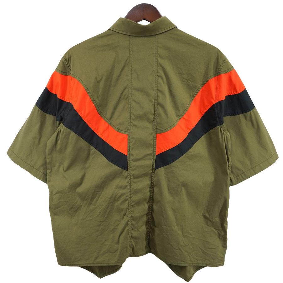 CHOOP（シュープ） 【値下げ】SHOOP 切替シャツ オリーブ×オレンジ