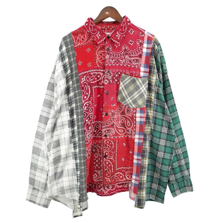 値下げ】Rebuild by Needles×MIYAGIHIDETAKA 23SS FLANNEL SHIRT 7 CUT 