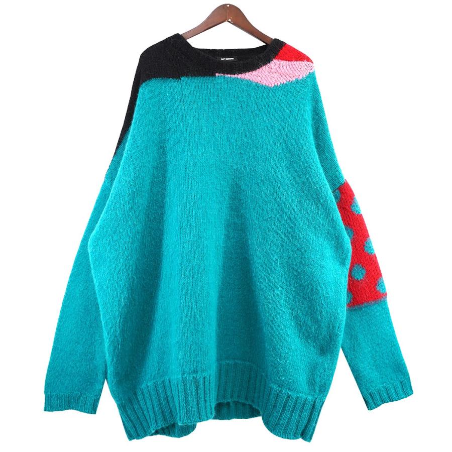 RAF SIMONS 【値下げ】RAF 21AW OVERSIZED KNIT SWEATER WITH JACQUARD 