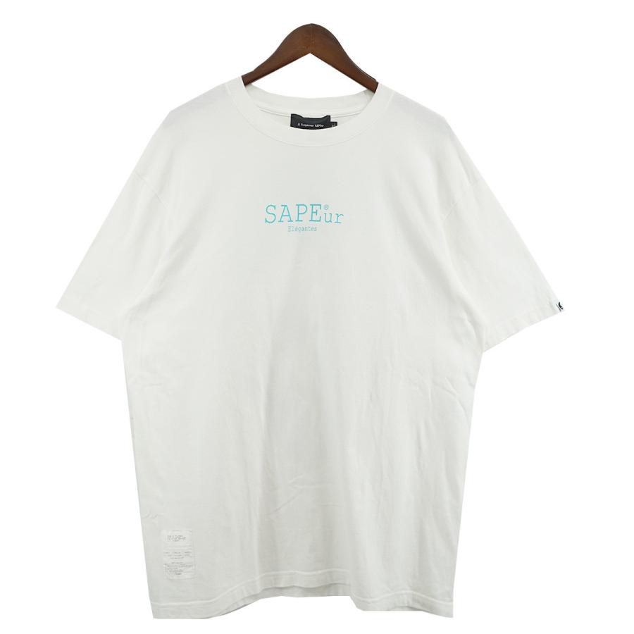 SAPEUR ホワイト Tシャツ サプール SAPEur ロゴ ロッドマンTシャツ ホワイト サイズ：XL