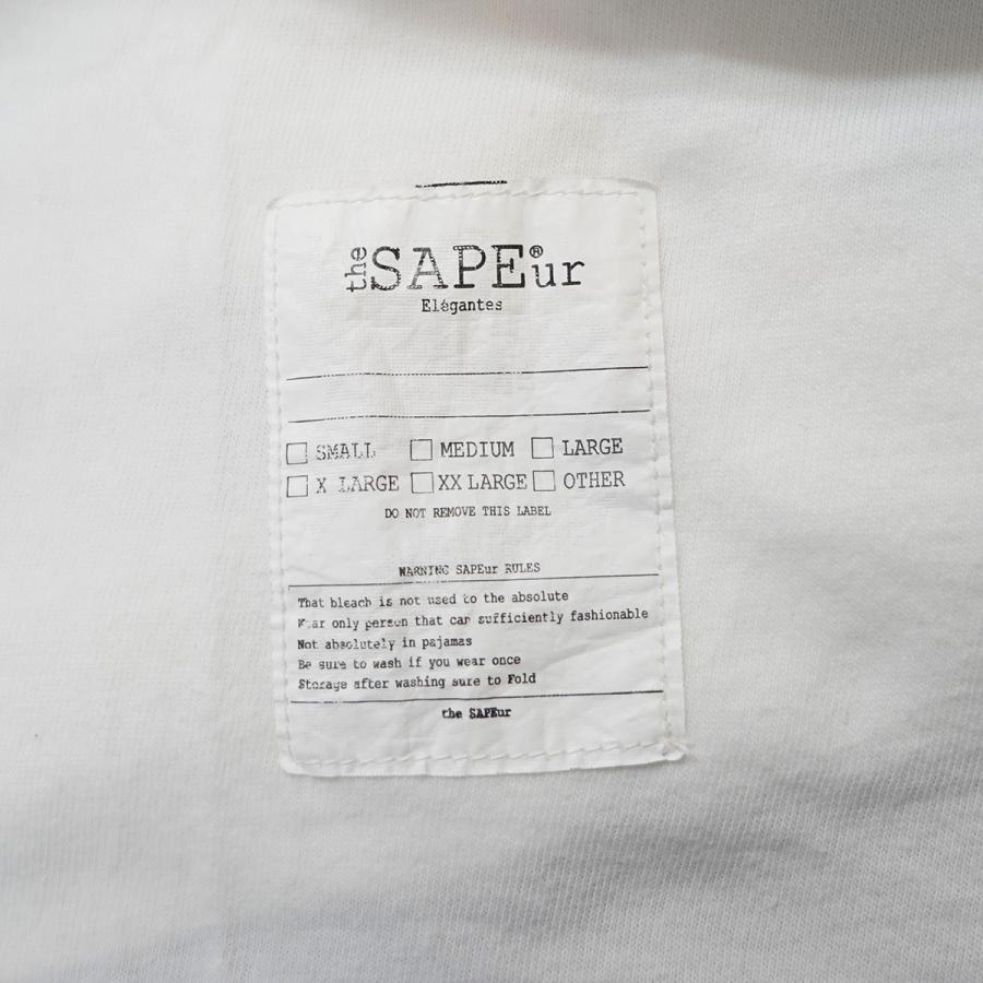サプール SAPEur ロゴ ロッドマンTシャツ ホワイト サイズ：XL