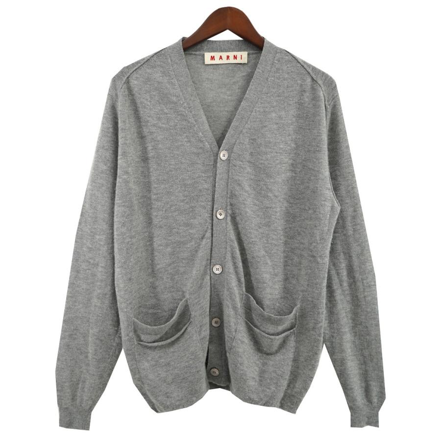 値下げ】MARNI カシミヤ ニット カーディガン グレー サイズ：46  
