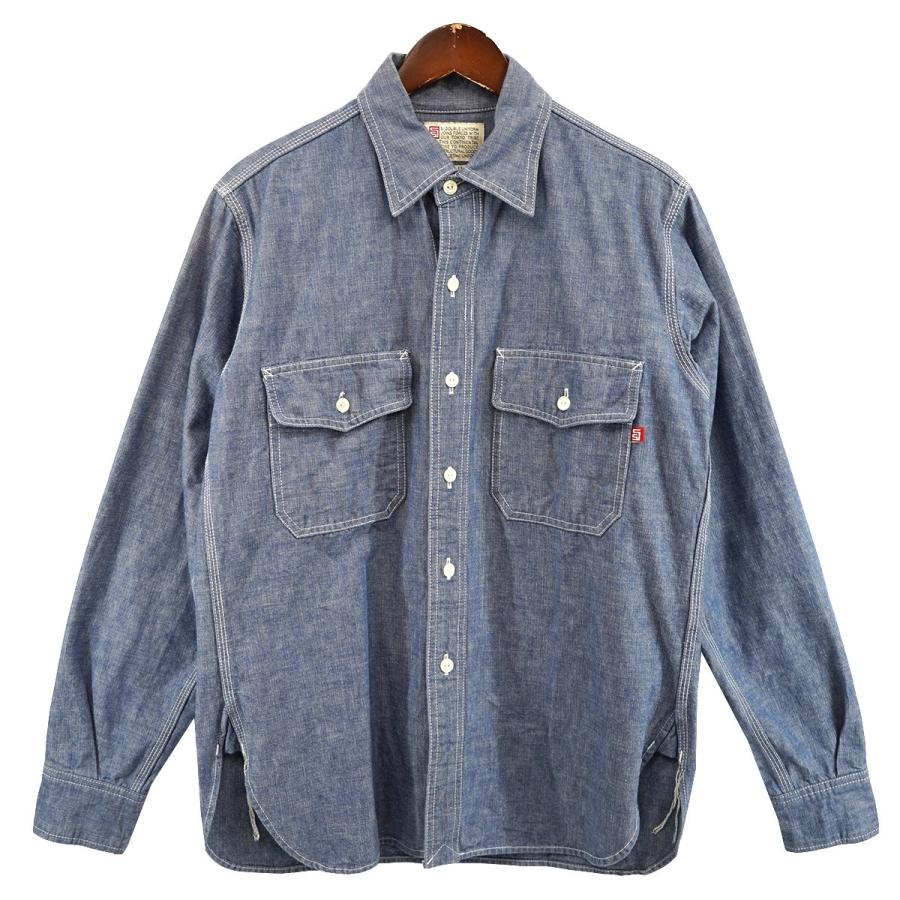 S/DOUBLE 【値下げ】S／DOUBLE (Shawn Stussy) デニムシャツ ブルー 