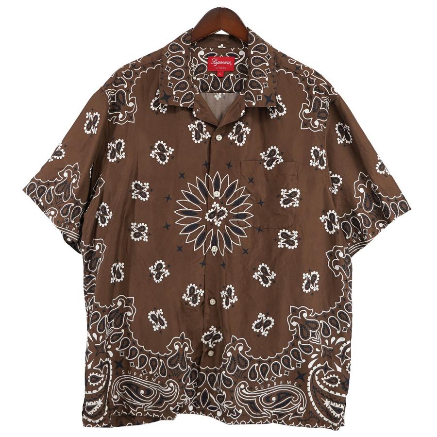 Supreme シュプリーム 21SS Bandana Silk S／S Shirt シルク ロゴ 