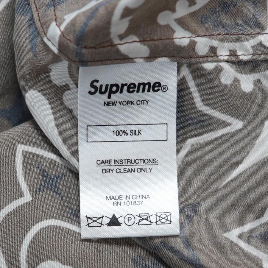Supreme シュプリーム 21SS Bandana Silk S／S Shirt シルク ロゴ 