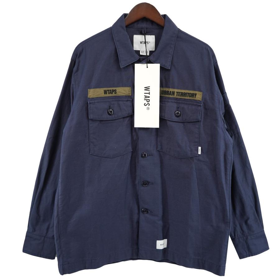 値下げ】WTAPS 20AW BUDS／LS／COTTON． SATIN ロゴ ユーティリティ 