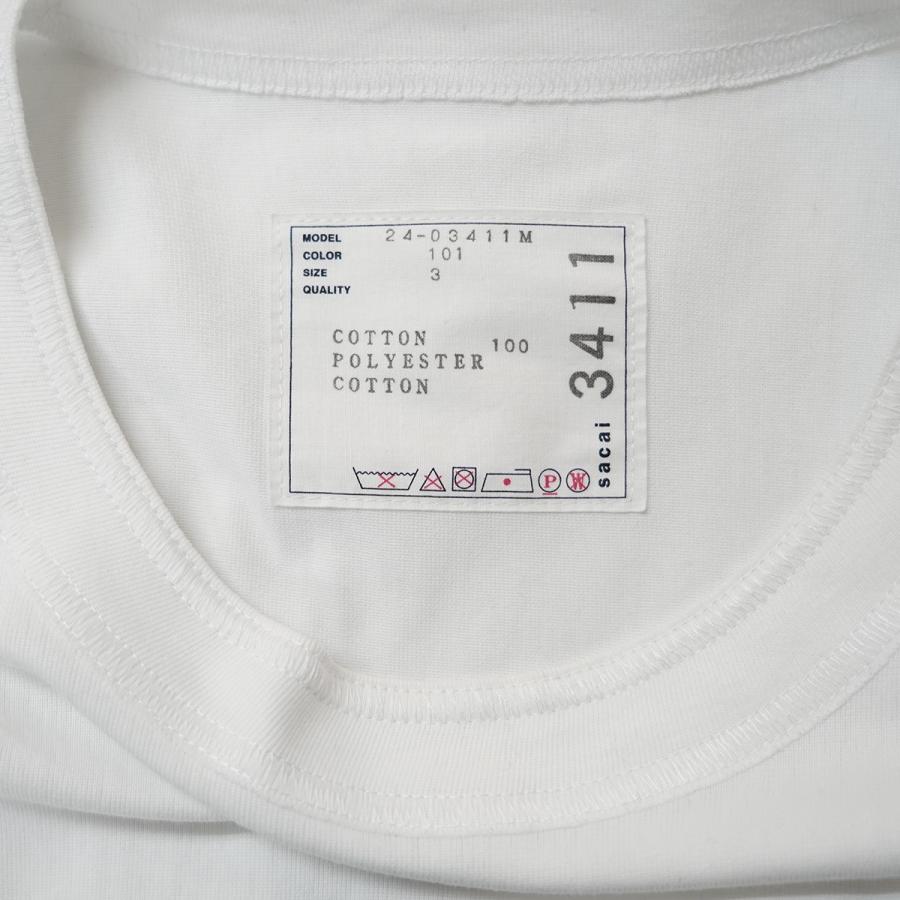 sacai サカイ 24SS Cotton Jersey T-Shirt ポケット ジップ sacai サカイ 24SS Cotton Jersey T-Shirt ポケット ジップ