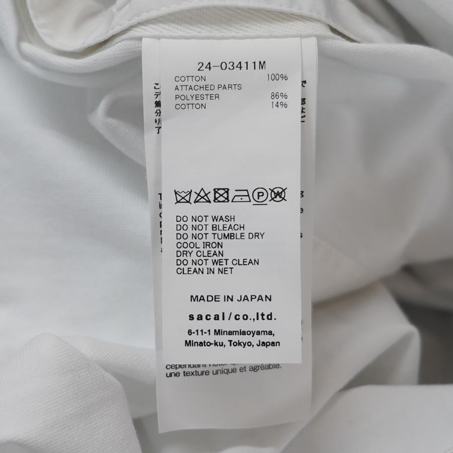 sacai サカイ 24SS Cotton Jersey T-Shirt ポケット ジップ sacai サカイ 24SS Cotton Jersey T-Shirt ポケット ジップ