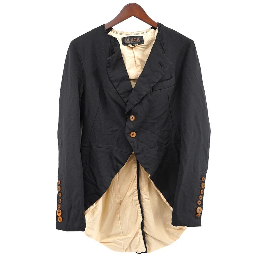 ブラックコムデギャルソンポリ縮絨ジャケット2023AW