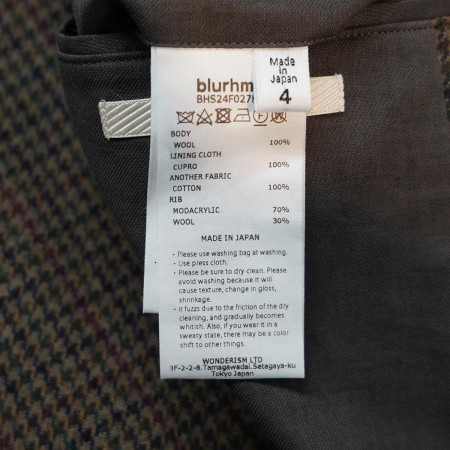 BLURHMS（ブラームス） 【値下げ】blurhms 24AW Classic Houndstooth