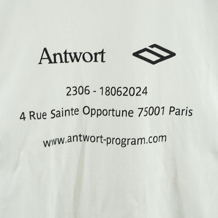 値下げ】Antwort 24SS バックロゴ ワイド Tシャツ ホワイト サイズ：3 