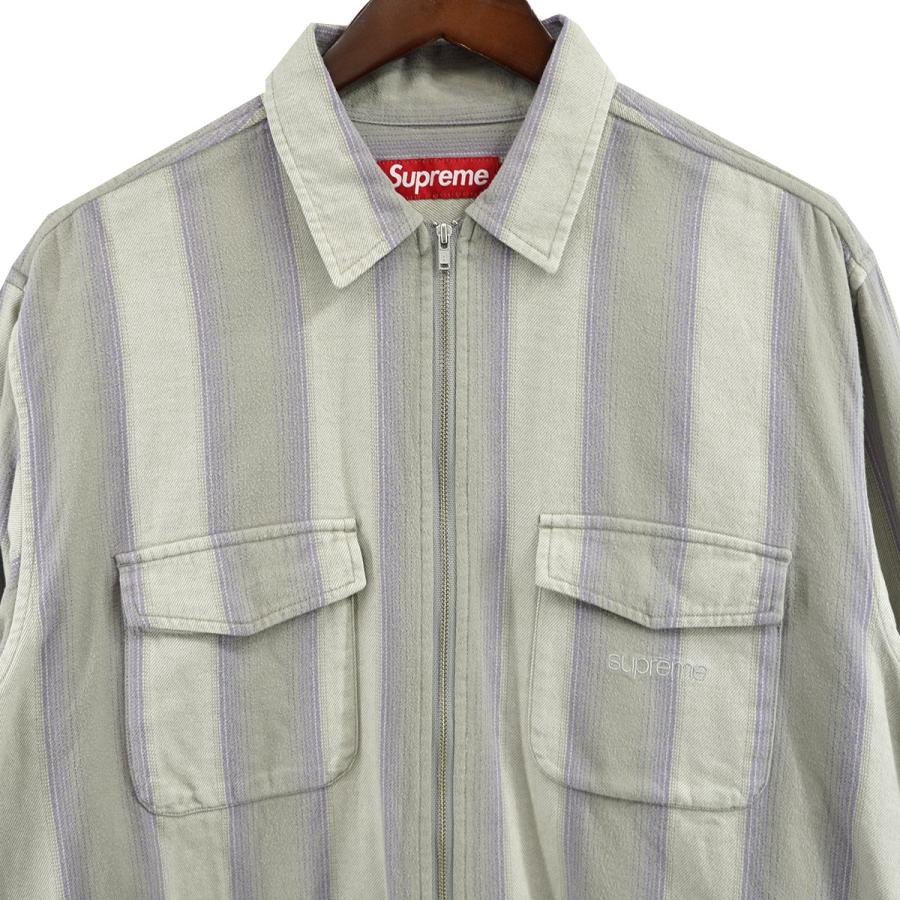 トップス Supreme stripe flannel zip up shirt Stripe Flannel Zip Up Shirt | Supreme 23fw