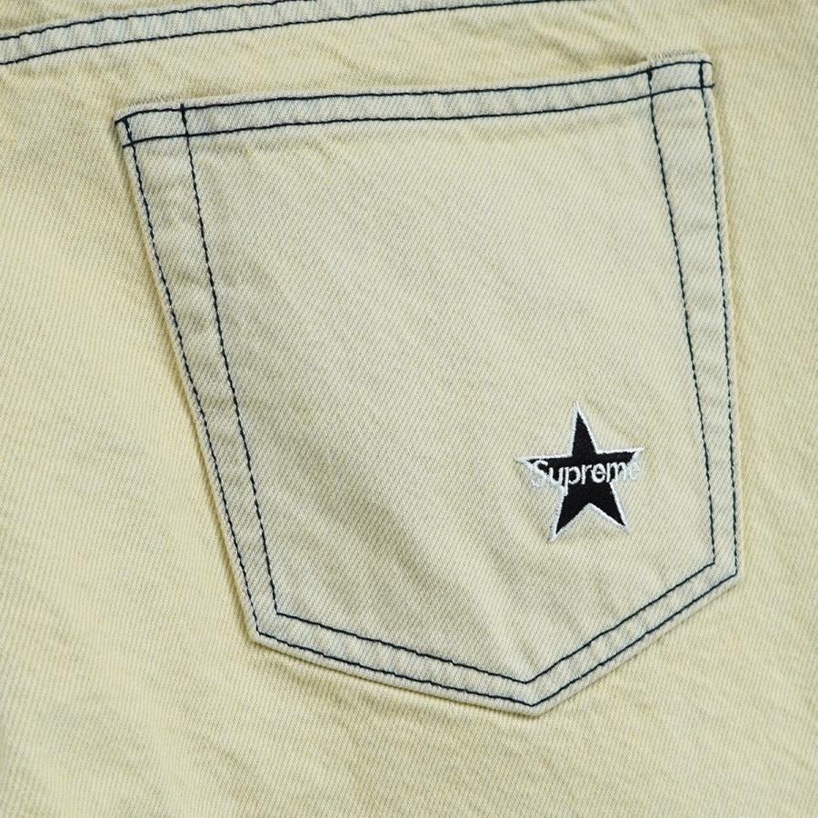 リメイクデニムパンツ　スター刺繍　ブリーチ加工　ユニセックス リメイクデニムパンツ スター刺繍 ブリーチ加工 ユニセックス 【公式通販】