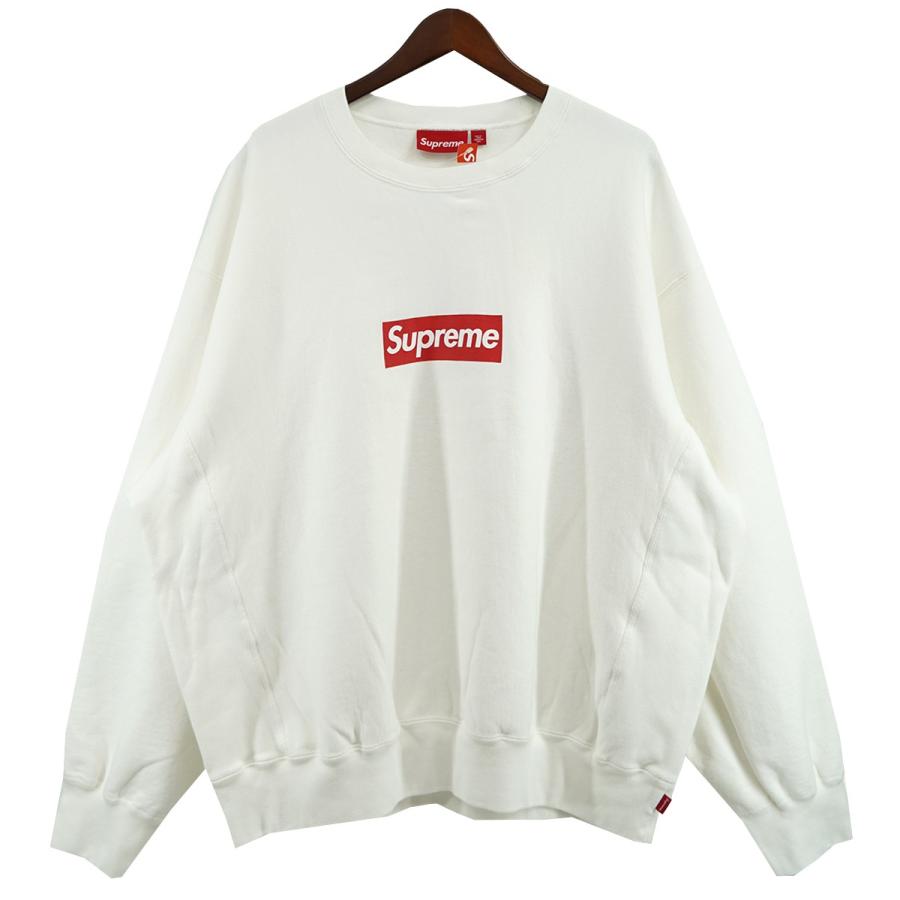 Supreme ホワイト クルーネック トレーナー S Supreme（シュプリーム） 【値下げ】Supreme 25SS Washed Box Logo