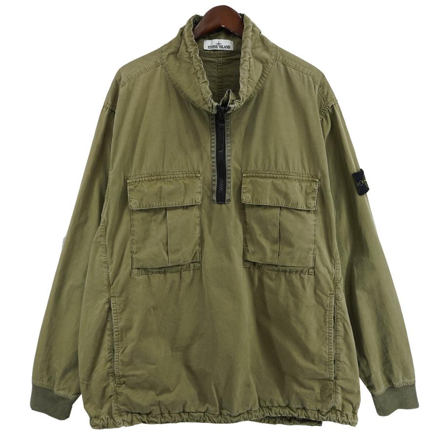 STONE ISLAND ストーンアイランド Over shirt ロゴ パッチ プル STONE ISLAND ストーンアイランド Over shirt ロゴ パッチ プル