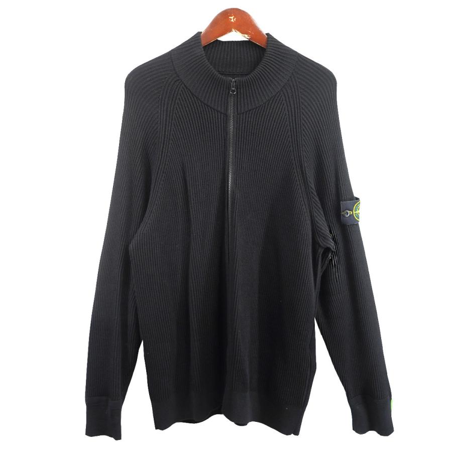STONE  ドライバーズニット ブラック Stone Island ストーンアイランドドライバーズニットブラック
