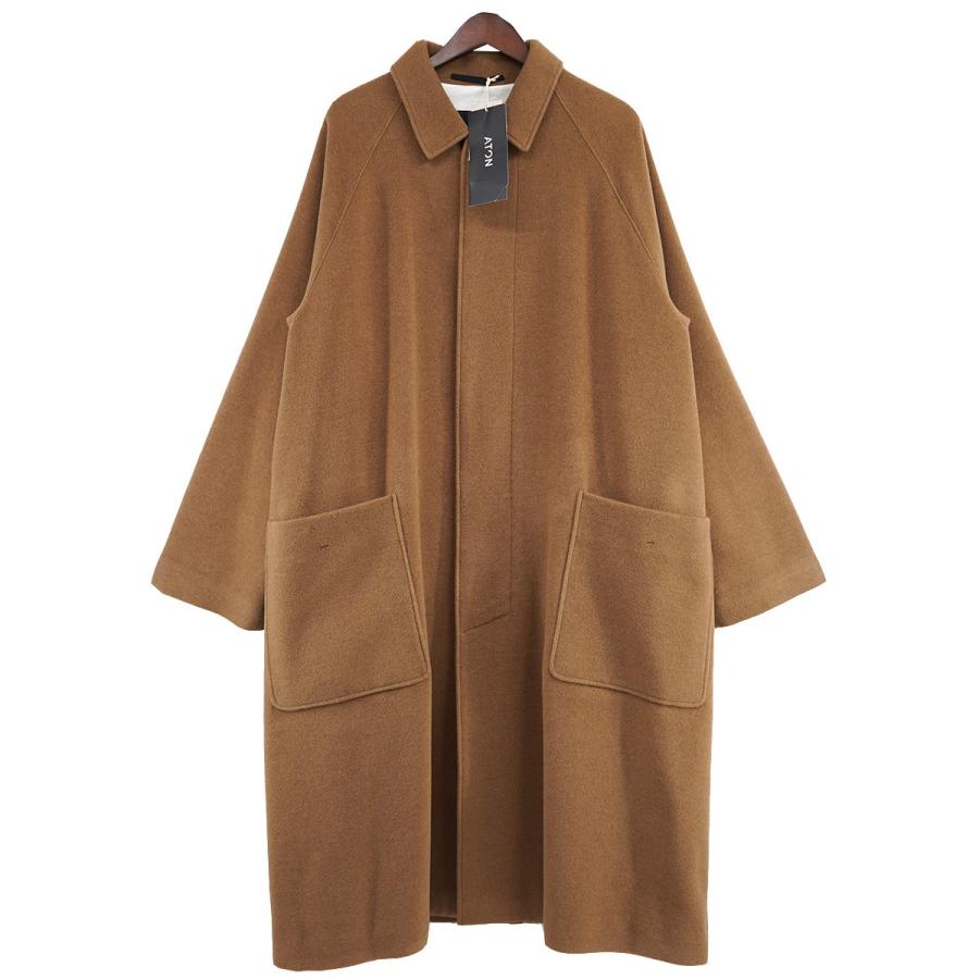 ATON 【値下げ】ATON CAMEL MOLESKIN BALMACAAN COAT モールスキン