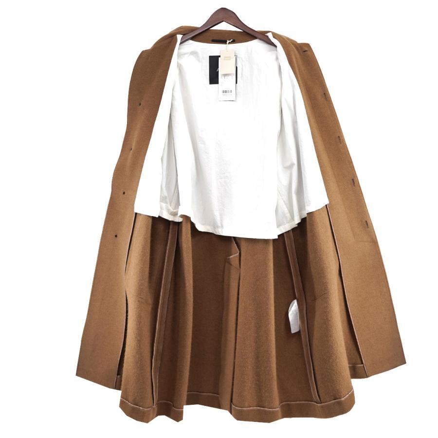 ATON 【値下げ】ATON CAMEL MOLESKIN BALMACAAN COAT モールスキン