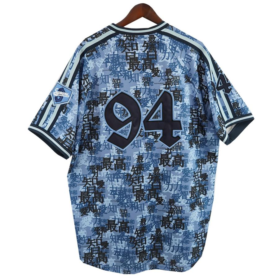 トップス supreme 21 aw zip up baseball shirt y2k Kanji Camo Zip Up Baseball Jersey | Supreme 21fw