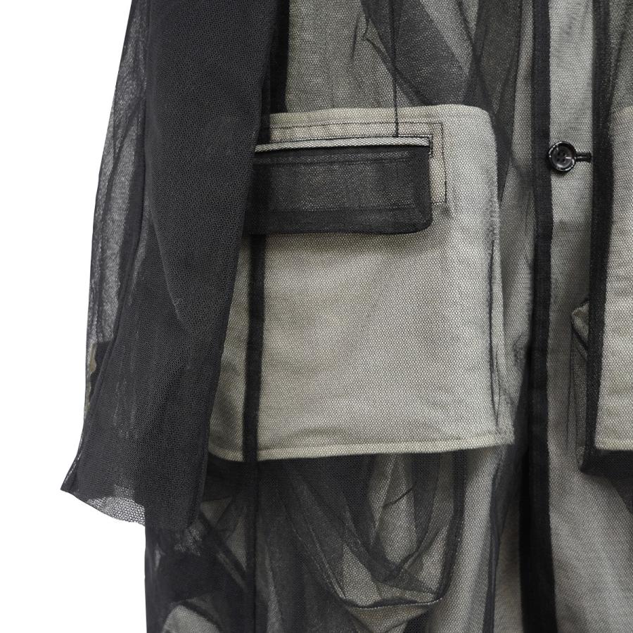 新品未使用25ss 前見頃ロングポリエステルベスト　コムデギャルソンオムプリュス COMME des GARCONS HOMME PLUS(コムデギャルソンオムプリュス