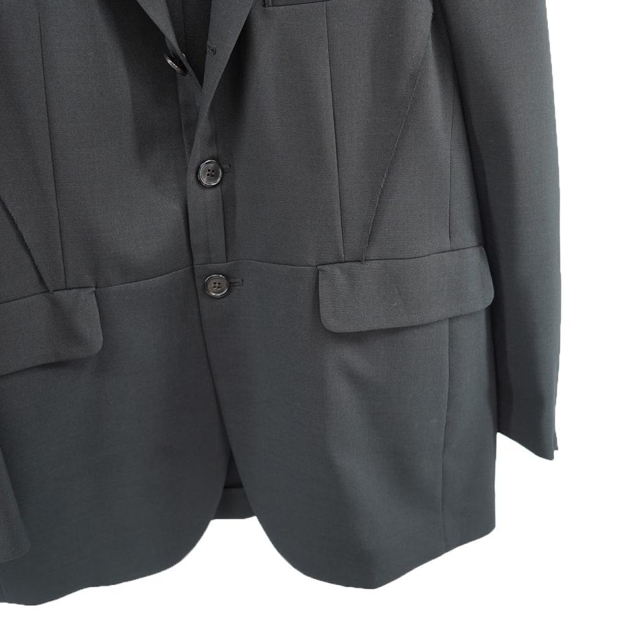 r*)様 under coverテーラードジャケット サイズ3 UNDERCOVER アンダーカバー ポリエステル 袖ジップ デザイン