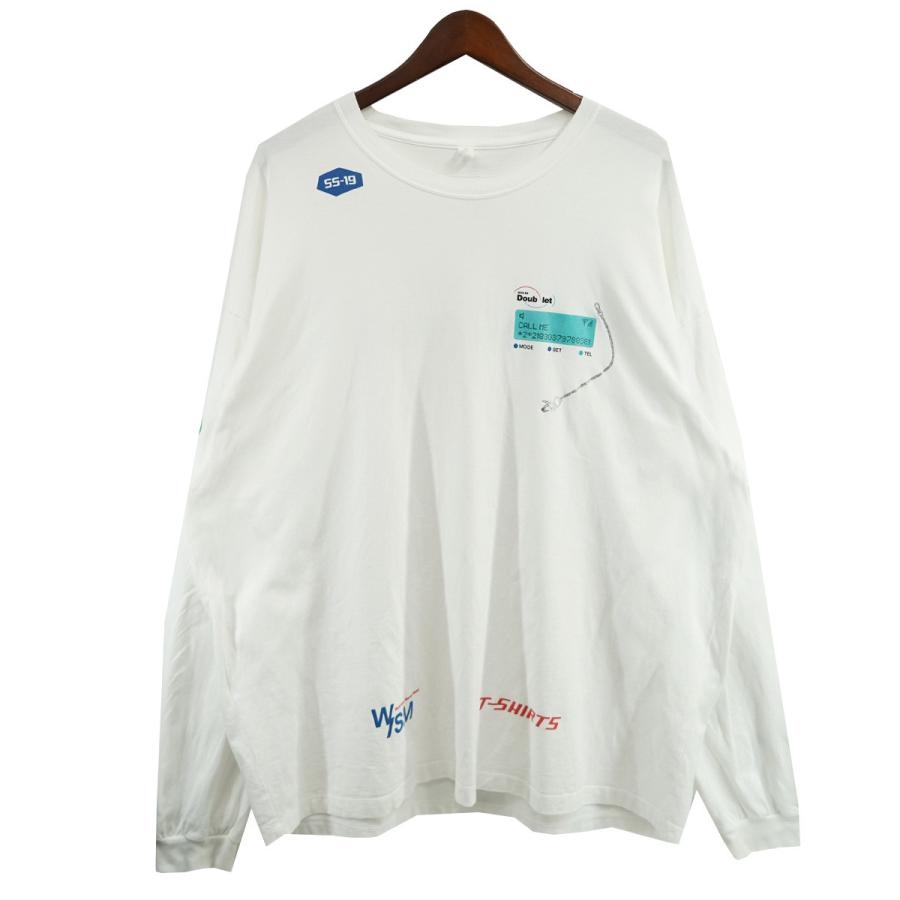doublet ストライプ柄 長袖Tシャツ doublet(ダブレット) 25SSITASHA L S TEE痛車プリント長袖T