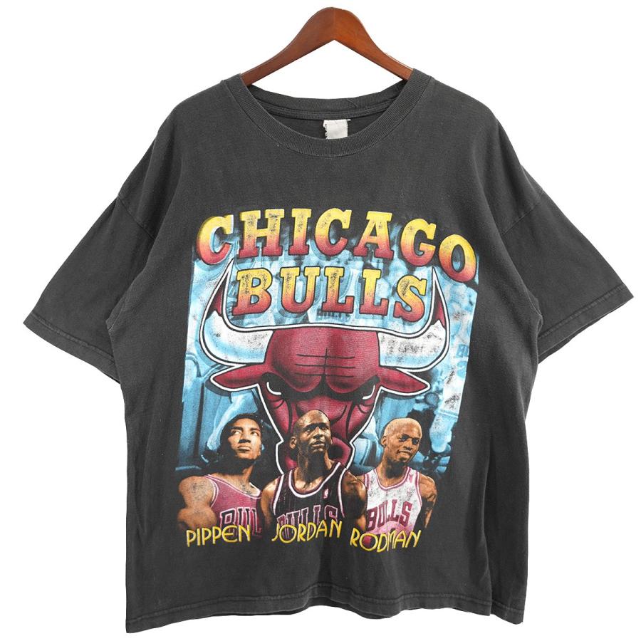 VINTAGE 【値下げ】VINTAGE 90s NBA CHICAGO BULLS BOOTLEG RAP TEE