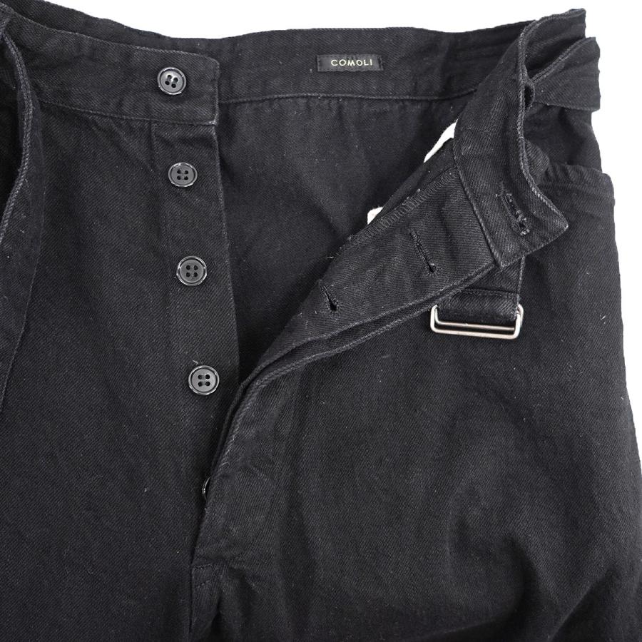 COMOLI コモリ 25SS デニム ベルテッドパンツ ベルト ジーンズ