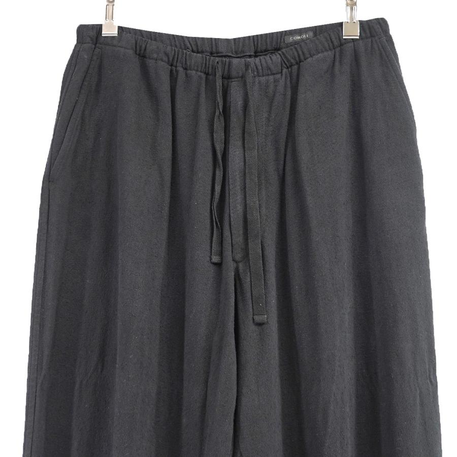 サイズ2】25SS コモリ COMOLI シルクネップ ドローストリングパンツ