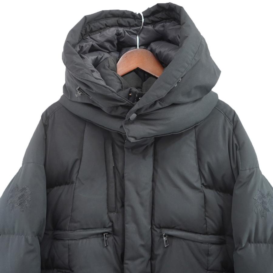 韓国　ブラックダウンジャケット【COLN】 CALLNE ダウンジャケット ダウン 「CALLNE」Double Zip padded Jacket