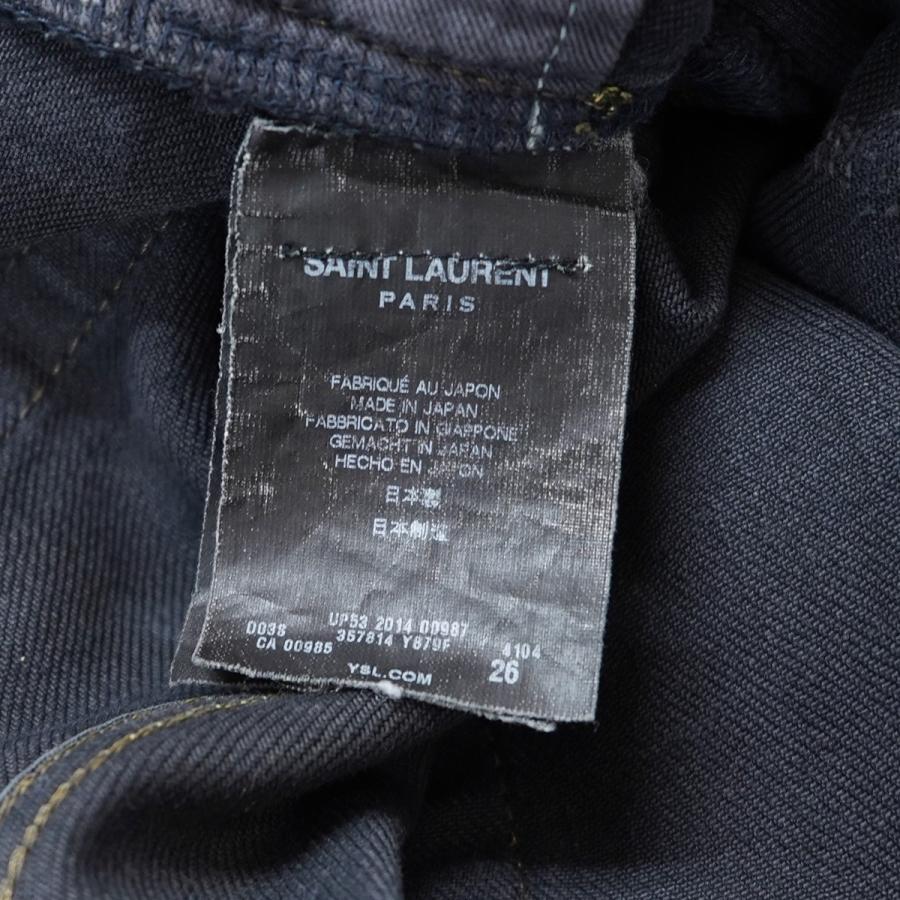 値下げ】Saint Laurent Paris 14AW エディ期 ステイン ダメージ 加工