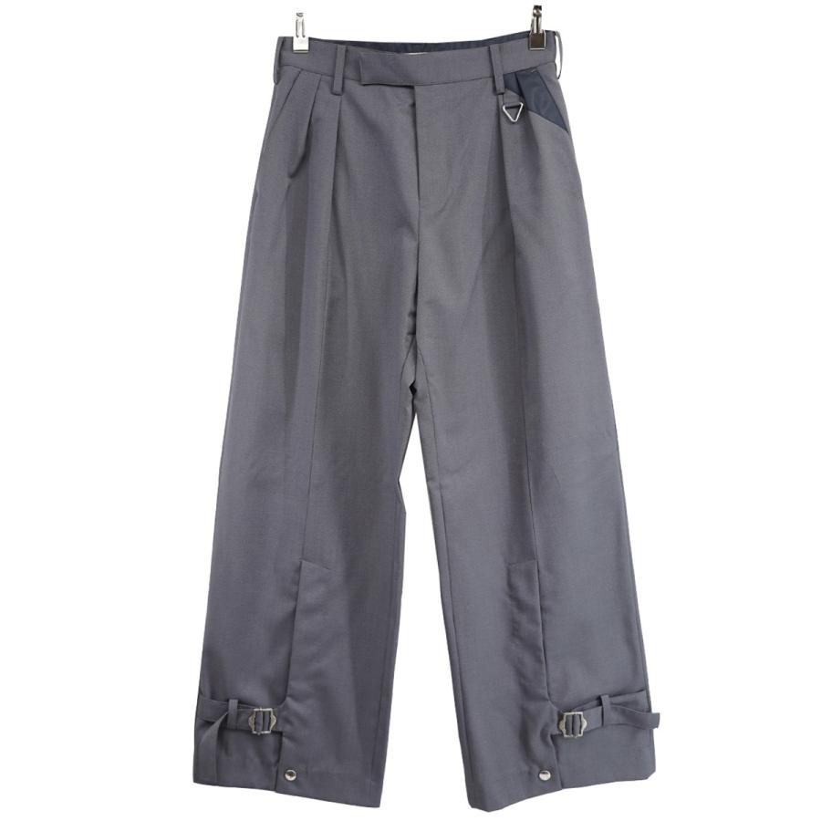 値下げ】Tamme 22SS S．S SLACKS バックル デザイン スラックス パンツ