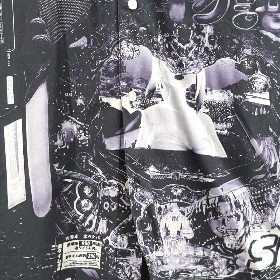 PALACE パレス 半袖シャツ ブラック グレー XL PALACE（パレス） 【値下げ】PALACE 24SS Palace Pachinko Shirt 海