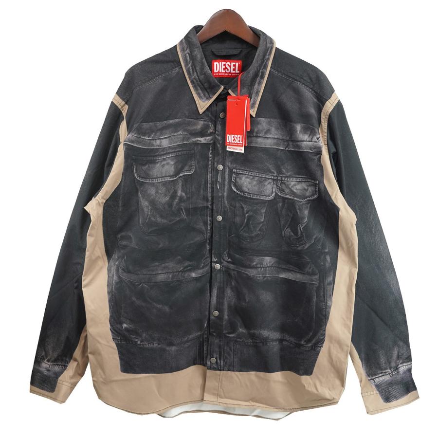 Diesel モノグラムトラックジャケット 期間限定値下げ中 DIESEL（ディーゼル） 全品500円OFFクーポン☆1/31まで☆ A06149 0DGAM