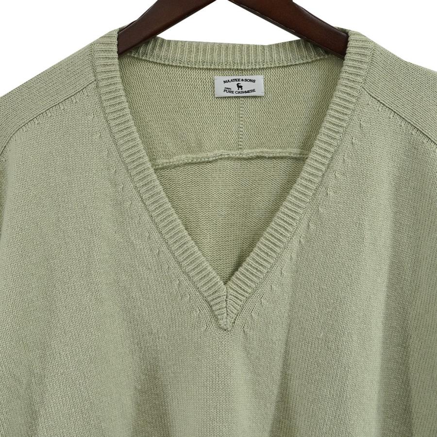 マーティー 【値下げ】MAATEE＆SONS V／N SWEATER カシミヤ V