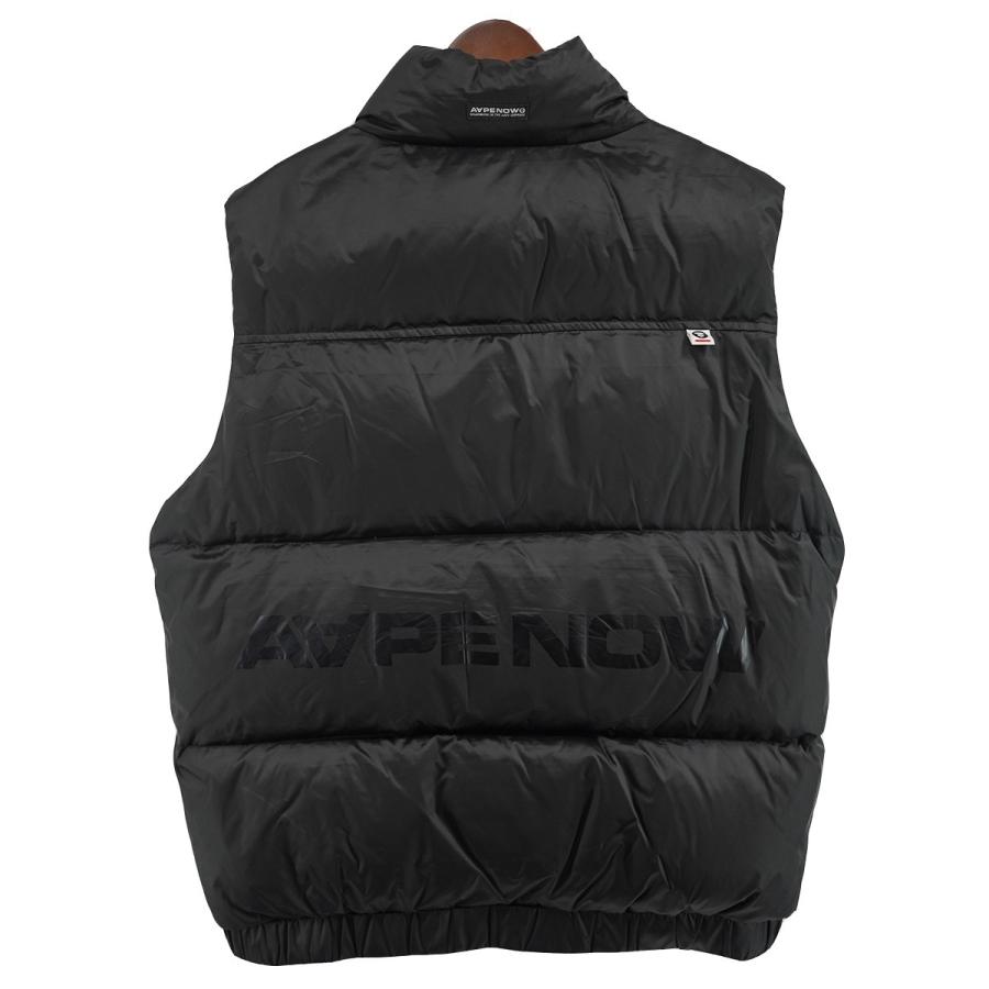 A BATHING APE / ダウンベスト/L/ポリエステル/BLK/無地/AAPVCM7589XXL A BATHING APE（アベイシングエイプ） A BATHING APE A APE NOW ロゴ