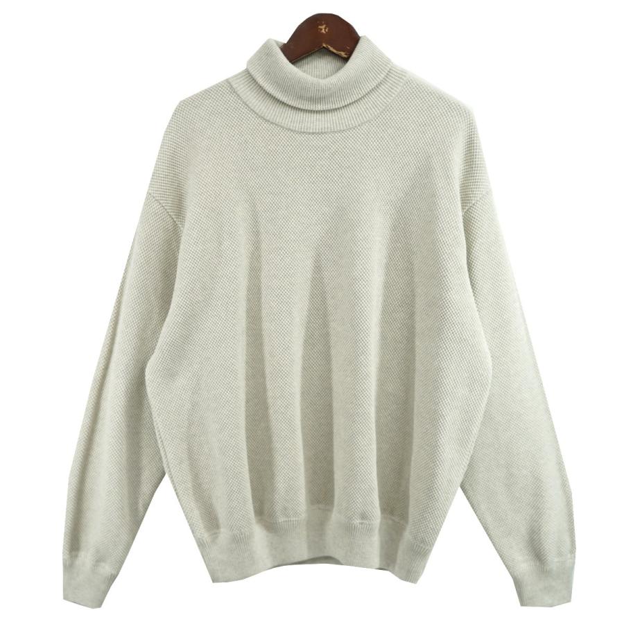 crepuscule（クレプスキュール） crepuscule Moss Stitch Turtle Neck