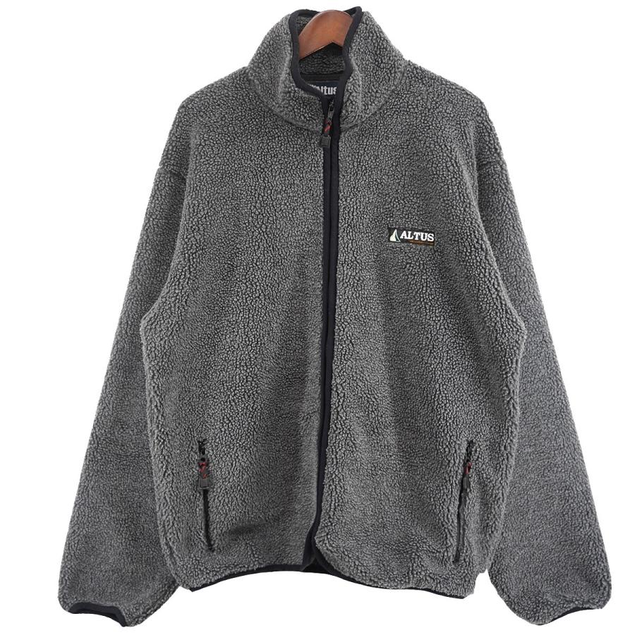 Altus（アルタス） 最終価格 ロゴ フリースジャケット グレー サイズ 