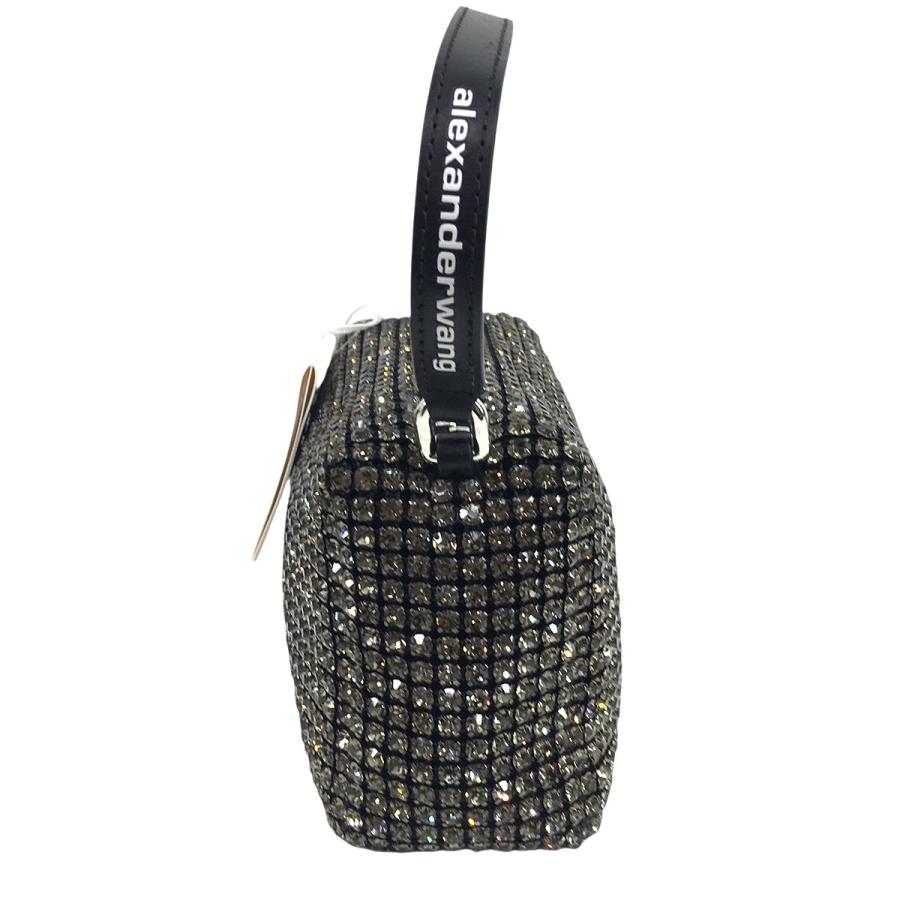 Alexanderwang heiress ラインストーン メッシュ ポーチ  ハンドバッグ バッグ SLV HEIRESS POUCH IN CRYSTAL MESH in WHITE | alexanderwang®