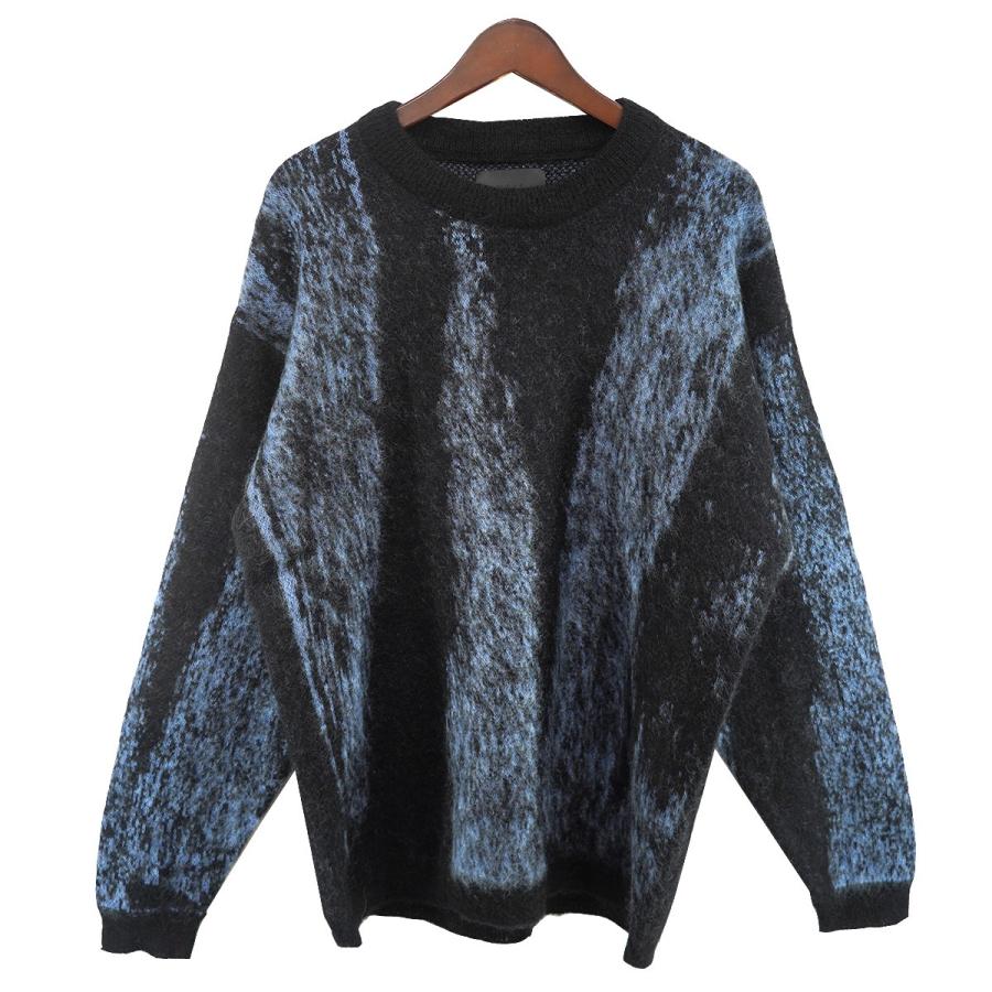 YOAK（ヨーク） 【値下げ】YOKE 24AW JACQUARD MOHAIR SWEATER #BLUE