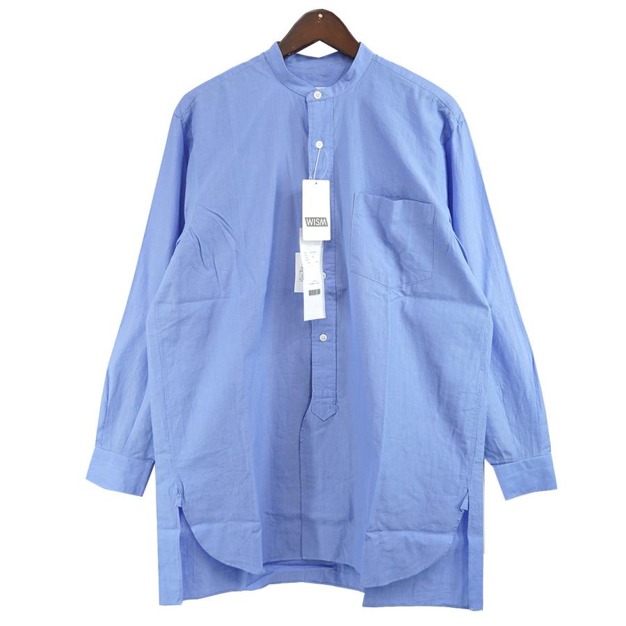 COMOLI（コモリ） 【値下げ】COMOLI 21AW バンドカラーシャツ サックス